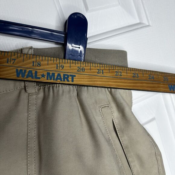 Soft Surroundings Cargo Shorts Taupe Khaki Tan Weightless Blend Cuffed 1x - Picture 8 of 12